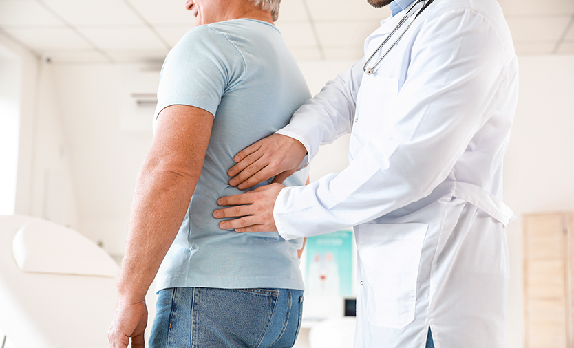 Doctor examining patient