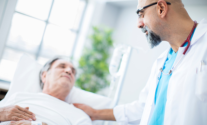 Doctor with patient