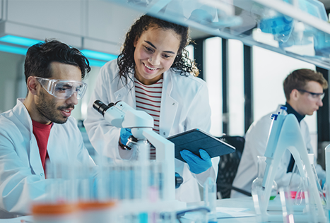 Healthcare research within lab