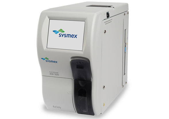 XW-100_FaceLeft_589x415_V1 XW-100 Automated Hematology Analyzer CLIA-waived CBC